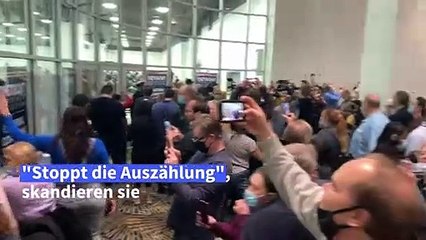 Michigan: Wütende Trump-Anhänger wollen Auszählungs-Stopp