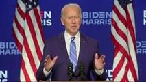 'Confident' Biden urges unity as votes are counted