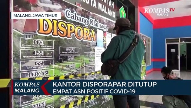 Kantor Disporapar Kota Malang Ditutup, 4 ASN Terpapar Covid-19