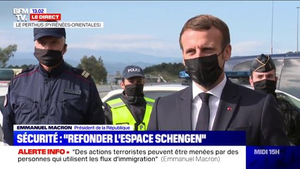 Emmanuel Macron: "Je souhaite que nous refondions l'espace Schengen"