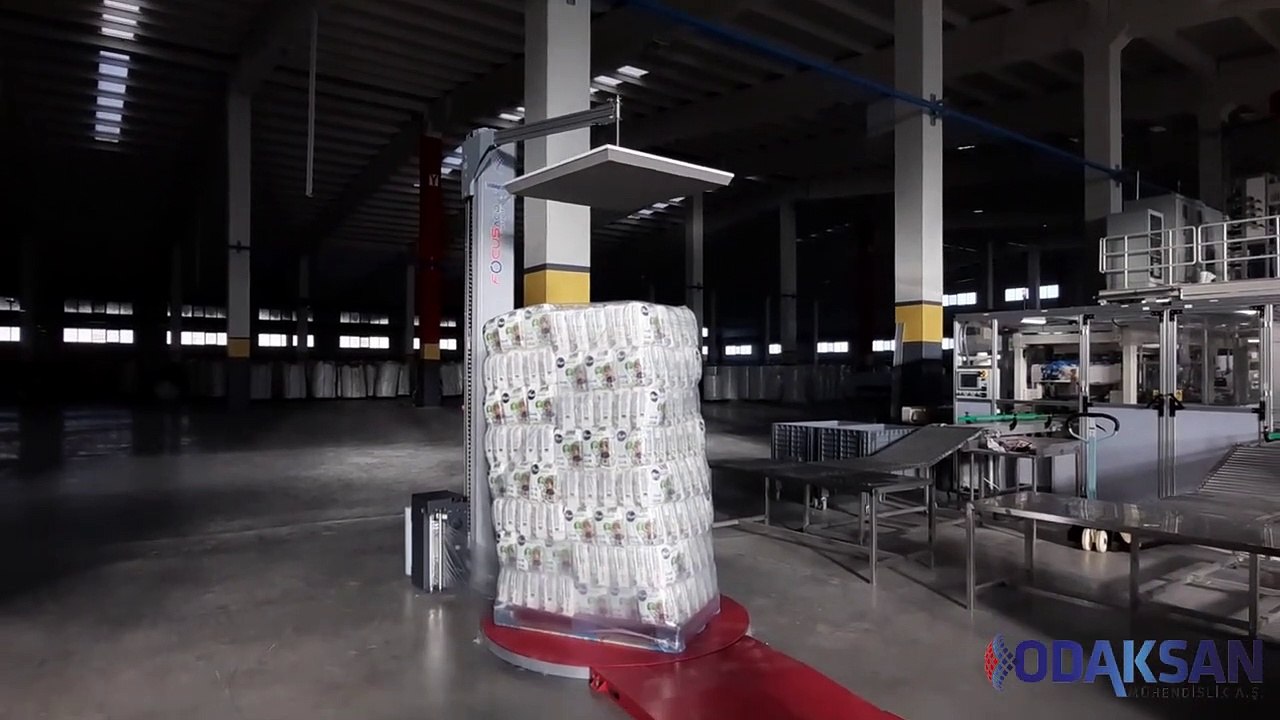 Döner Tablalı Sabit Üst Baskılı Streçeleme Makinası