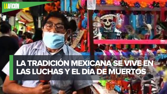 La Lucha Libre y el Día de Muertos, dos tradiciones en figuras de papel maché