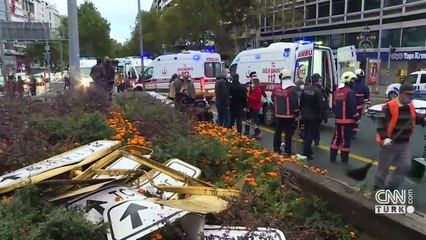 Halk otobüsü kırmızı ışıkta geçti: 17 yaralı | Video