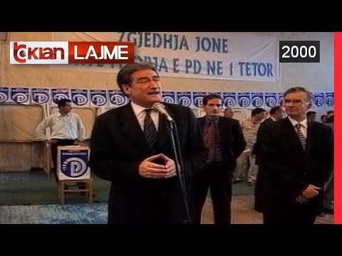 Berisha: Krenar per kandidatet demokrat qe do te drejtojne Tiranen - (25 Gusht 2000)