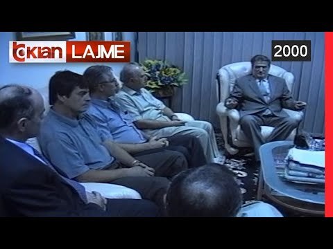 Berisha takohet me kandidatet demokrat per Bashkine e Tiranes - (25 Gusht 2000)