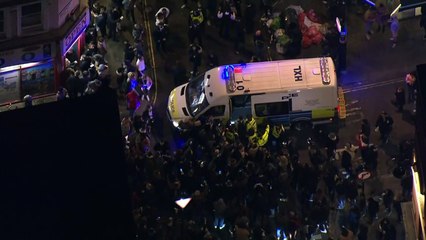 Punters faced with police ahead of lockdown