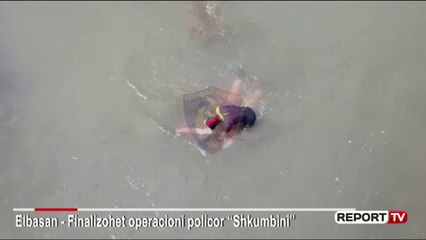 Report TV - Vrasja e Regis Runaj, pamjet nga kërkimi i thikës në lumin Shkumbin