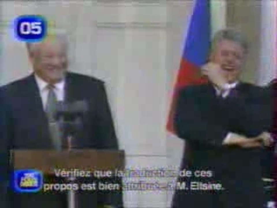 Clinton et eltsine