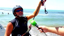 Kitesurfing në Darëzezë/ Të apasionuarit e sporteve të ujit argëtojnë pushuesit