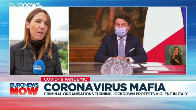 How are Mafia-like groups fomenting COVID riots to expand influence in Italian communities?