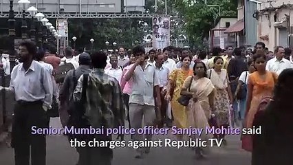Indian police arrest charge firebrand TV station founder