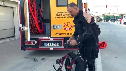 İzmir'de deniz altındaki enkaz da kaldırılıyor