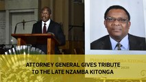 Attorney General gives his tribute to the late Nzamba Kitonga