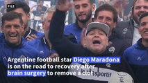 Maradona recovering well after brain surgery, says doctor