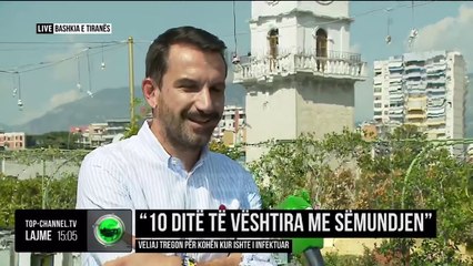 Veliaj rikthehet në zyrë/ Qëndroi në izolim për shkak të infektimit