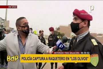 Los Olivos: cae miembro de banda de 'raqueteros' tras persecución y balacera