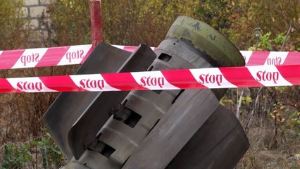 Azerbaycan'ın Terter kentine atılan patlamamış Smerch füzesi etkisiz hale getirildi - TERTER