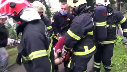 Ocakta unutulan yemek yaşlı çifti hastanelik etti