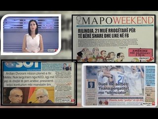 Report TV - "Shtypi i Ditës dhe Ju", ja çfarë shkruajnë gazetat për sot e shtunë 22 gusht  2020