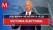 A 6 votos de ganar presidencia de EU, Biden publica su página de transición