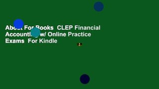 About For Books  CLEP Financial Accounting w/ Online Practice Exams  For Kindle