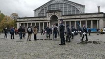Manifestation anti-mesures covid à Bruxelles, la police intervient