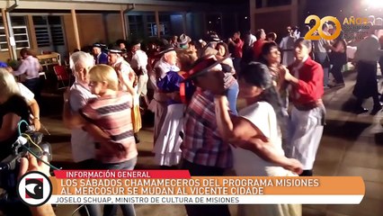 Los sábados chamameceros del programa Misiones al Mercosur se mudan al Vicente Cidade