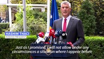 Kosovo president resigns to face war crimes court