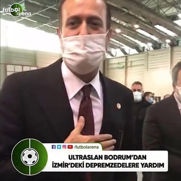 ultrAslan Bodrum'dan İzmir'deki depremzedelere yardım