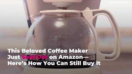 This Beloved Coffee Maker Just Sold Out on Amazon—Here’s How You Can Still Buy It