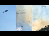 Vatra 3 ditë aktive, ndërhyn helikopteri për të shuar zjarrin midis Roskovecit e Mallakastrës