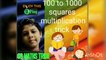 1 to 1000 squares mathematics multiplication tricks | 100 to1000 multiplication trick this trick is very useful all students| k math|  tit is very easy trick |