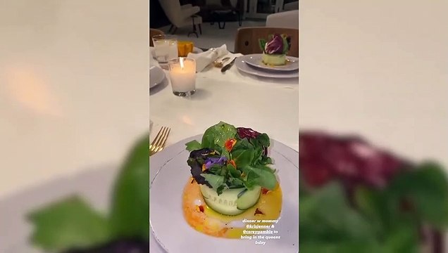 Kylie Jenner Shows Off Elaborate Dinner With Kris Jenner And Corey Gamble Ahead Of Her Mom's Birthday