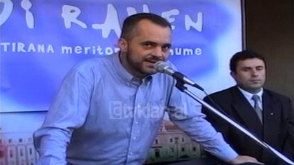 Edi Rama fushate elektorale tek Porcelani - (18 Shtator 2000)