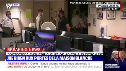 Arizona: armés, des militants pro-Trump manifestent devant un bureau de vote