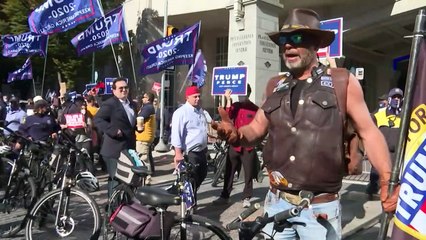Demonstrators face off as Philadelphia awaits results