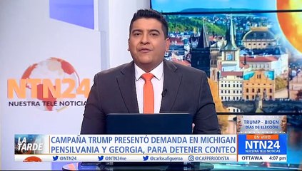 Trump exige que se detenga el conteo de votos