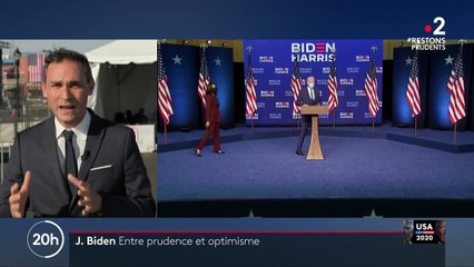 Présidentielle américaine : Joe Biden reste prudent et optimiste