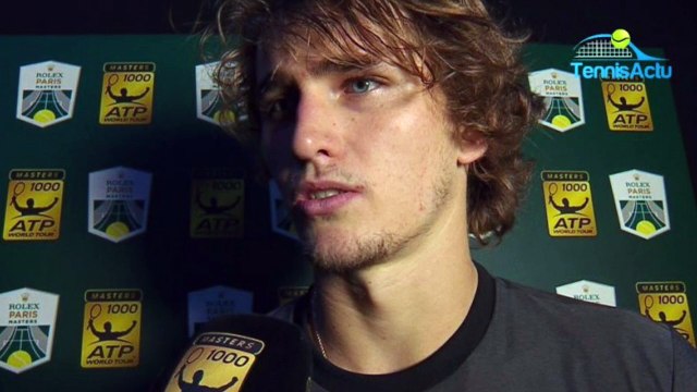 Rolex Paris Masters 2020 - Alexander Zverev : I didn't cry at the end of the match... no, I didn't cry