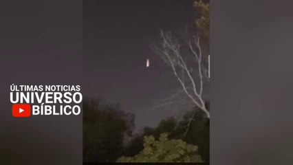 Usuarios graban dos bolas de fuego caer en Tijuana, México 04.11.2020