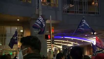 Protesters on both sides clash in state of Pennsylvania