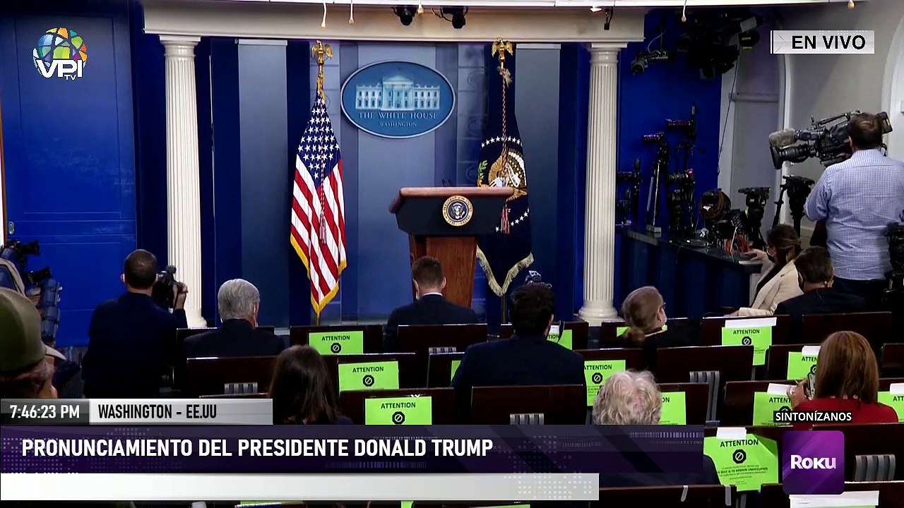 EN VIVO - Presidente Donald Trump habla desde la Casa Blanca sobre las Elecciones de EE.UU