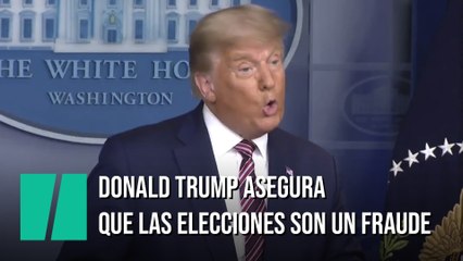 Donald Trump insiste en que le están robando las elecciones
