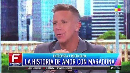 La historia de amor de Rocío Oliva con Maradona