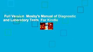 Full Version  Mosby's Manual of Diagnostic and Laboratory Tests  For Kindle
