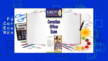 Full E-book  Barron's Correction Officer Exam  Best Sellers Rank : #1