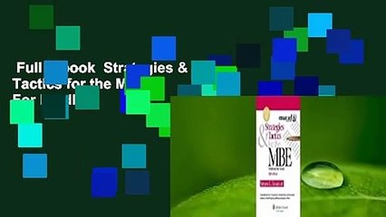 Full E-book  Strategies & Tactics for the MBE  For Kindle