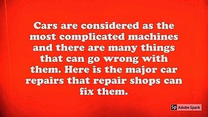 Major Car Repair Problems