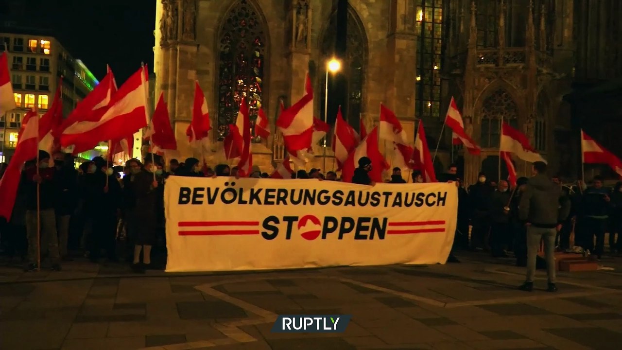 Österreich: Demonstration von Patrioten nach dem Attentat in Wien