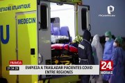 COVID-19 en Francia: pacientes son trasladados a hospitales de otras regiones para evitar saturación